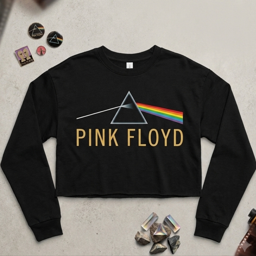 Pink Floyd Thermal Crop Top - Picture 1 of 11